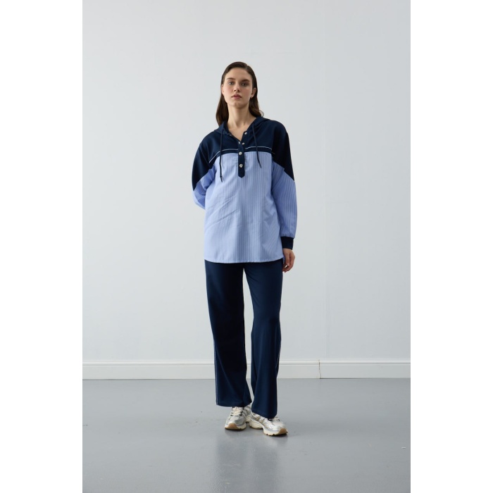 Tunik Çizgili Oversize