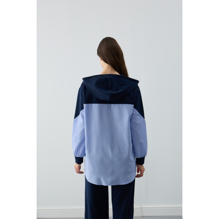 Tunik Çizgili Oversize