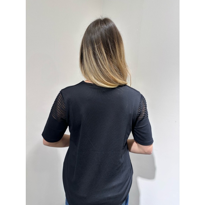 Kadın Bluz Mesh Detaylı