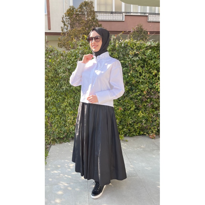 Beyaz Şık Kadın Gömlek