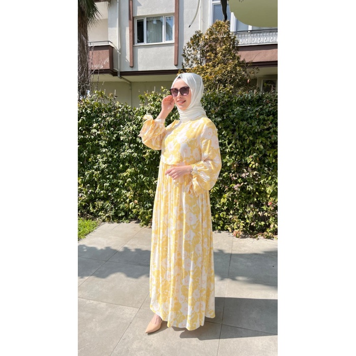 Desenli Yeni Sezon Elbise