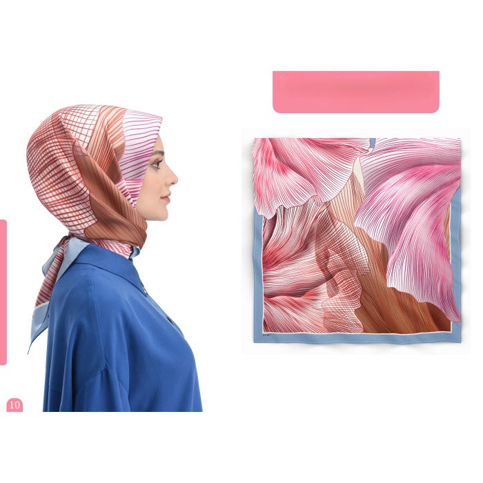 İpek Eşarp Zems Pembe