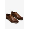 330 Hakiki Deri Bağcık Ve Delik Detaylı Klasik Erkek Ayakkabı Kahverengi