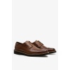 330 Hakiki Deri Bağcık Ve Delik Detaylı Klasik Erkek Ayakkabı Kahverengi