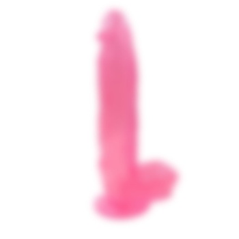 30 cm Vantuzlu Damarlı Belden Bağlanabilen Pembe Dildo