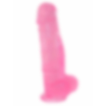 28 cm Vantuzlu Damarlı Belden Bağlanabilen Pembe Realistik Dildo