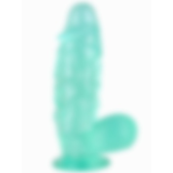 26cm Vantuzlu Belden Bağlanabilen Yeşil Realistik Dildo