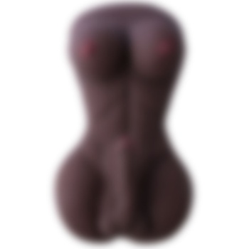 Gerçekçi Silikon Yarım Vücut Zenci Trans Manken