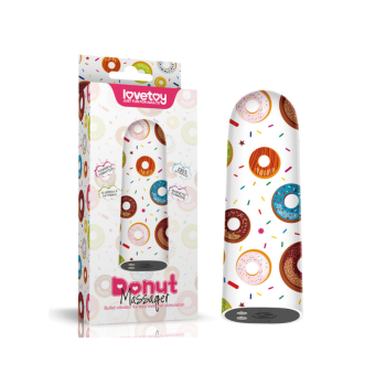 Şarjlı Donut Desenli Kurşun Şeklinde Vibratör