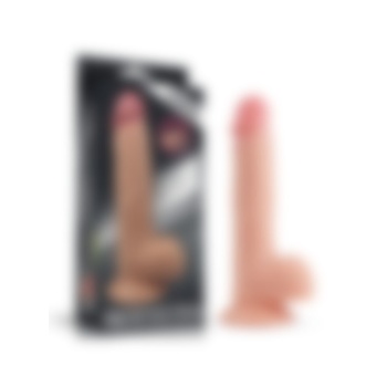 8.5 İnç Çift Katmanlı Platinyum Silikon Ten Rengi Dildo