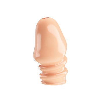 Jeremy Geciktirici ve Sertleştirici TPR Penis Kılıfı Ten Rengi