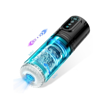 Censan Şarjlı İleri Geri ve Dönmeli 15 Modlu Titreşimli Emişli Otomatik Vajina – Sesli