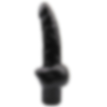 Siyah Silikon Gerçekçi Hissiyat Vibratör 19 Cm