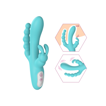 Mavi Üçlü Silikon Vibratör