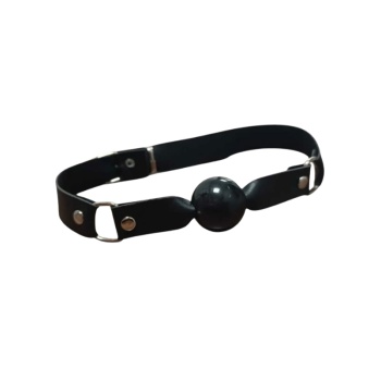 Siyah Deri Kemerli Ağız Topu