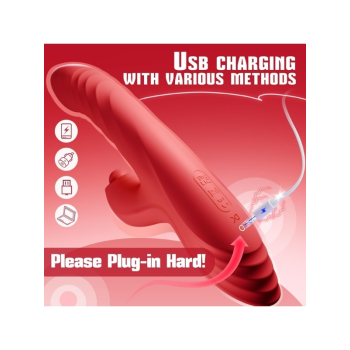 4 Farklı Fonksiyon Özellikli 24 cm Telefon Kontrollü Vibratör