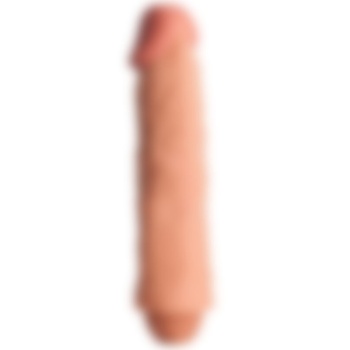 Gerçekçi Silikon Çift Katmanlı Dildo Şeklinde Vibratör 21.5 Cm