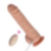 Gerçekçi Silikon Vantuzlu Şarj Edilebilir Uzaktan Kumandalı Titreşimli Dildo 19 Cm