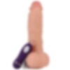 20 Titreşim Modlu 21 cm Damarlı Vantuzlu Dildo Vibratör