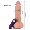 20 Titreşim Modlu 21 cm Damarlı Vantuzlu Dildo Vibratör