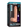 20 Titreşim Modlu 21 cm Damarlı Vantuzlu Dildo Vibratör
