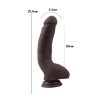 23.5cm Kıkırdaklı Gerçekçi Dildo