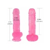 28 cm Vantuzlu Damarlı Belden Bağlanabilen Pembe Realistik Dildo