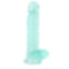 20cm Vantuzlu Belden Bağlamaya Uygun Yeşil Realistik Dildo