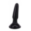 Siyah Gerçekçi Silikon Vantuzlu Anal Plug