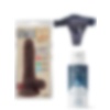 18,6 cm Gerçekçi Kıkırdaklı Belden Bağlamalı Kayganlaştırıcı Dildo Set