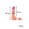 Censan Ultra Gerçekçi 20 Cm Kıkırdaklı Dildo