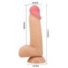 Lisle 8.1 İnç Kıkırdak Yapılı Gerçek Deri Yapılı Dildo