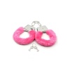 Pembe Fantezi Peluşlu Metal Kelepçe