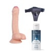 18 cm Belden Bağlamalı Kayganlaştırıcılı Realistik Dildo Set