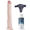 Belden Bağlamalı Kayganlaştırıcı Set Noctis 34,5cm Realistik Dildo No:7