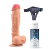 Belden Bağlamalı Kayganlaştırıcı Set Noctis 23cm Realistik Dildo No:22