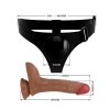 Oher Fışkırtmalı &amp; Titreşimli Belden Bağlamalı Dildo Vibratör