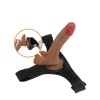 Oher Fışkırtmalı &amp; Titreşimli Belden Bağlamalı Dildo Vibratör