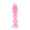 Karışık Renklerde Boğumlu Anal Plug 33x135MM 85Gr