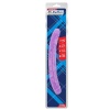 Hi-Rubber Şeffaf Jel Çift Taraflı Dildo - 32.5cm Mor