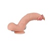 20 Titreşim Modlu 21 cm Damarlı Vantuzlu Dildo Vibratör