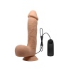 23 cm Süper Realistik Vantuzlu Dildo Vibratör