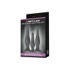 Siyah Gerçekçi Silikon Anal Plug Set