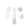 25,5 cm Vantuzlu Damarlı Belden Bağlanabilen Beyaz Realistik Dildo