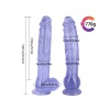 31,5cm Vantuzlu Belden Bağlanabilem Mavi Realistik Dildo