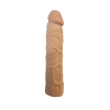 17 cm 4 cm Kafa Dolgulu Gerçekçi Melez Penis Kılıfı Et Dokusunda