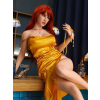 158 cm Kızıl Renkli Gözlü Ultra Realistik Premium Doll