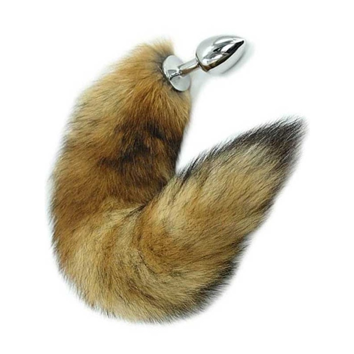 Tilki Kuyruklu Çelik Anal Plug