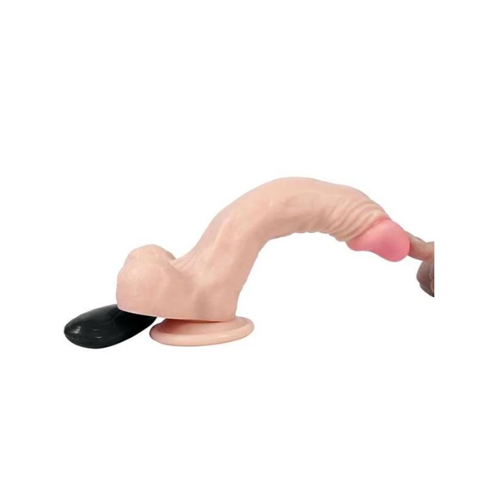 20 Titreşim Modlu 21 cm Gerçekçi Damarlı Realistik Dildo Vibratör