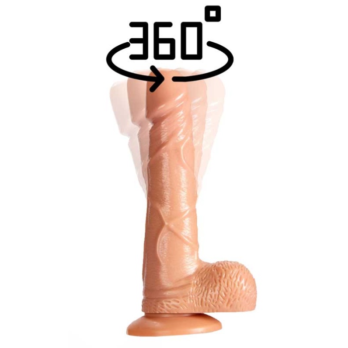 Gerçekçi Silikon Damarlı Dildo Vibratör 17Cm